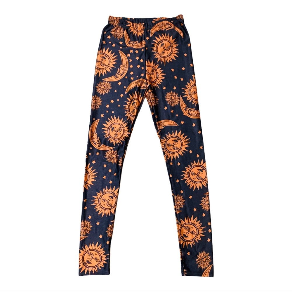 Sun And Moon Hippie Vibe Leggings - image 1